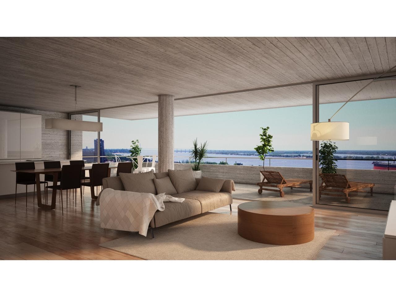 Casa Panorámicas de DOS dormitorios vista al rio, Barrio Parque Alem! — foto 1